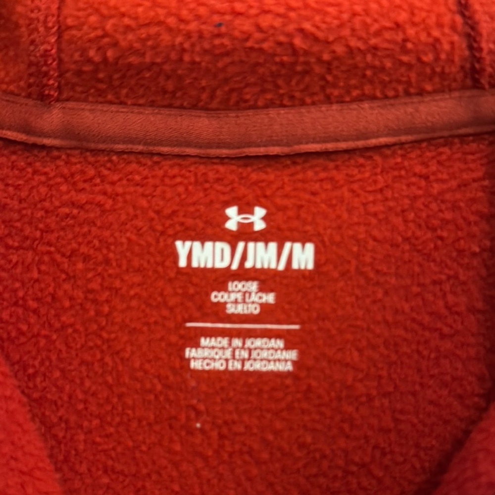 Under Armour Kids Red Hoodie Jacket - Picture 3 of 3